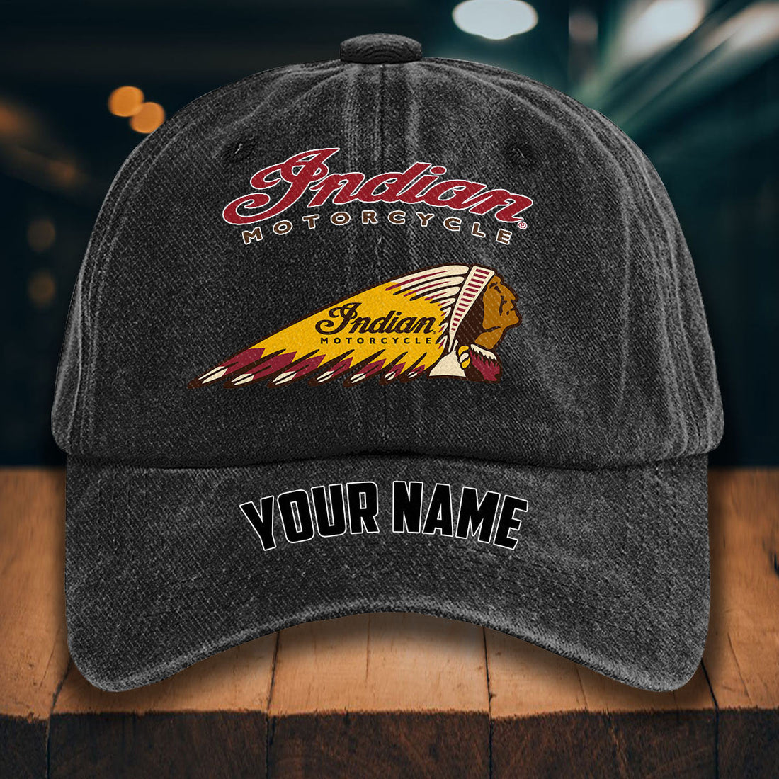 IM WINHD10051 Washed Denim Hats
