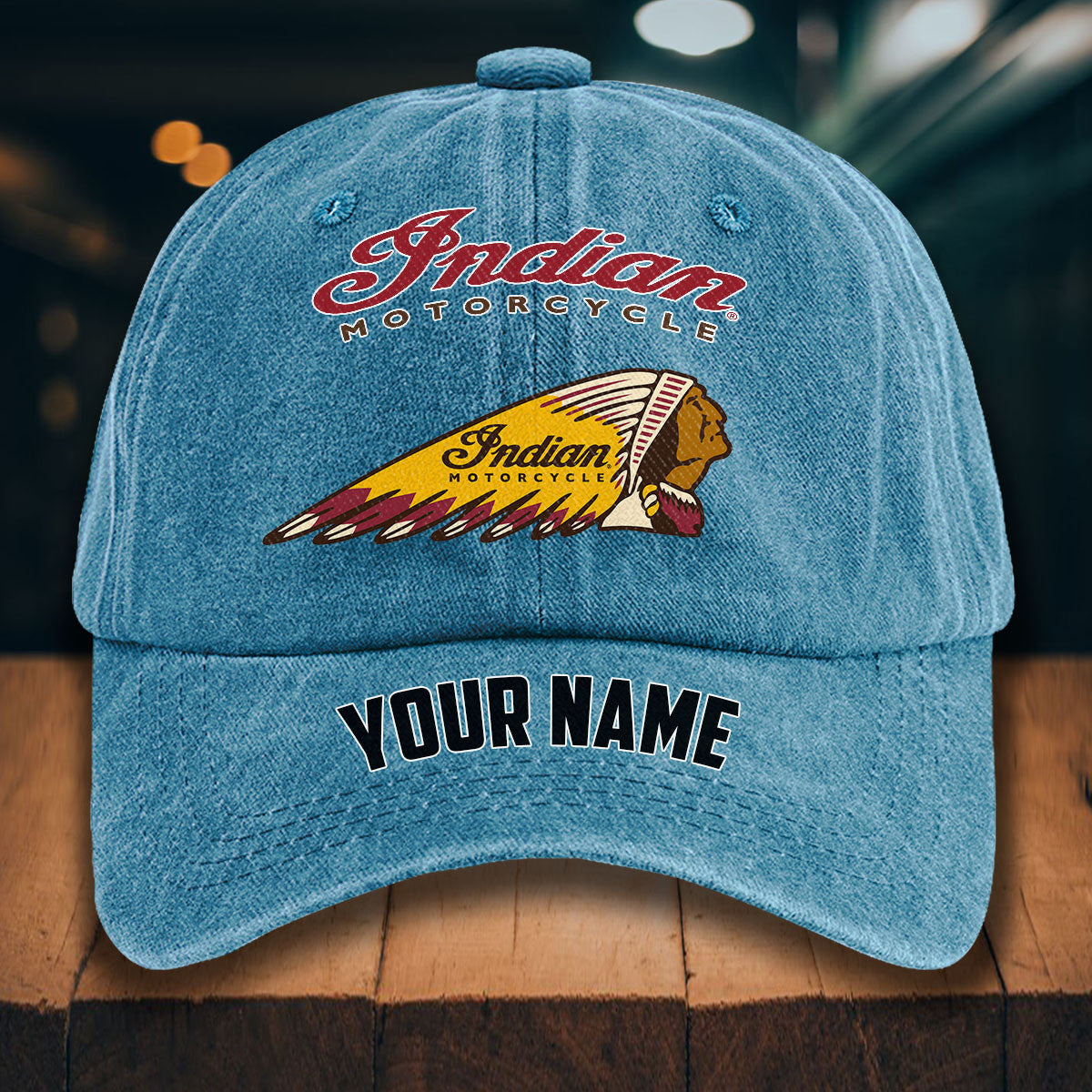 IM WINHD10051 Washed Denim Hats