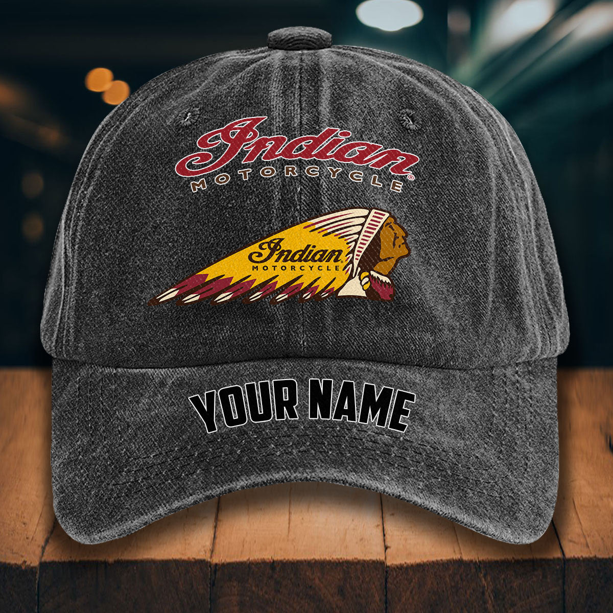 IM WINHD10051 Washed Denim Hats