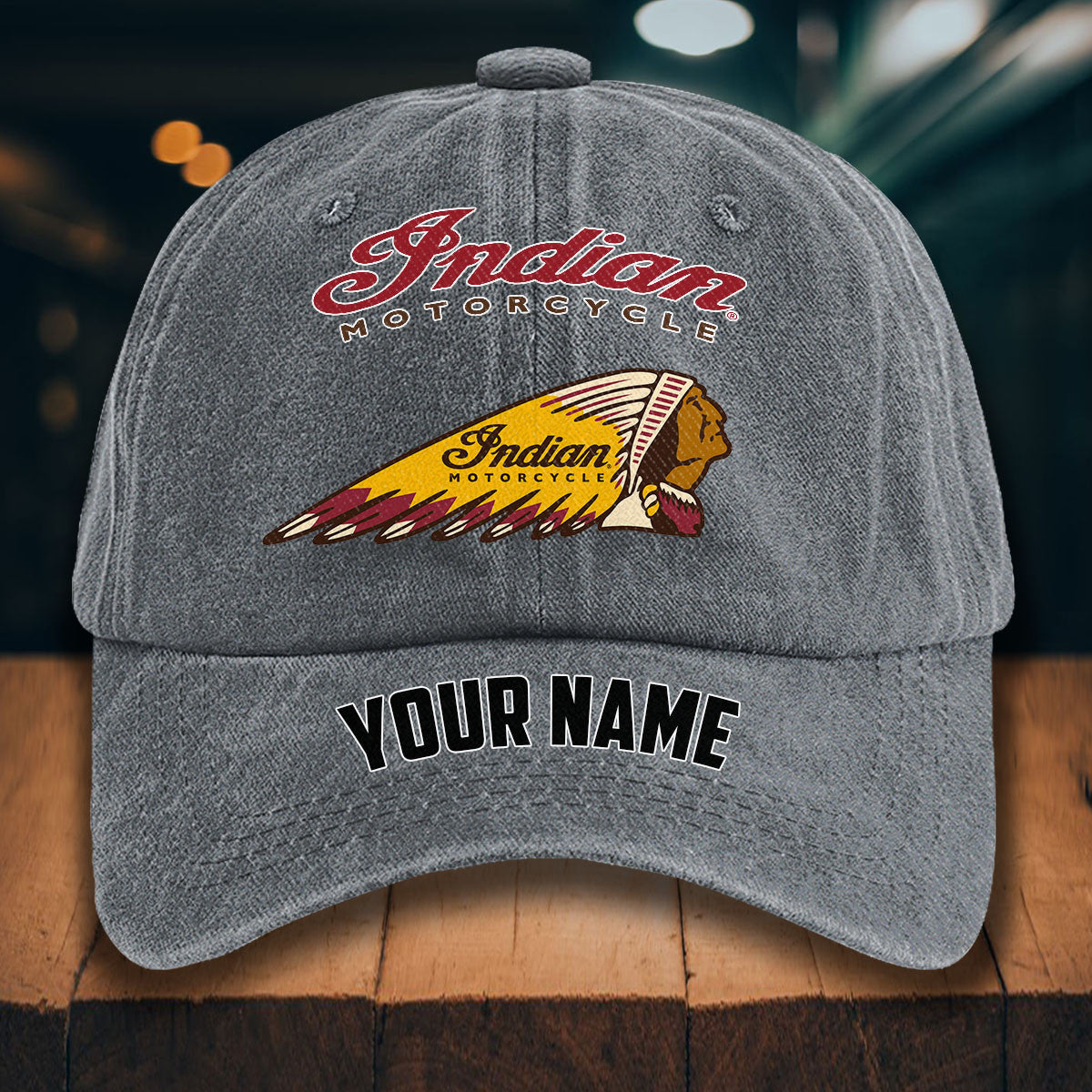 IM WINHD10051 Washed Denim Hats