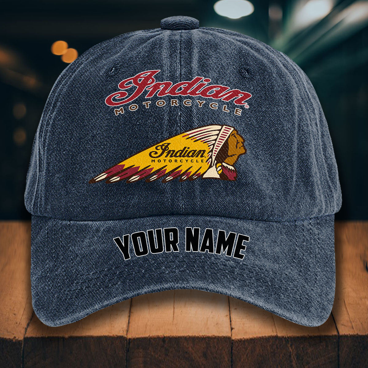 IM WINHD10051 Washed Denim Hats