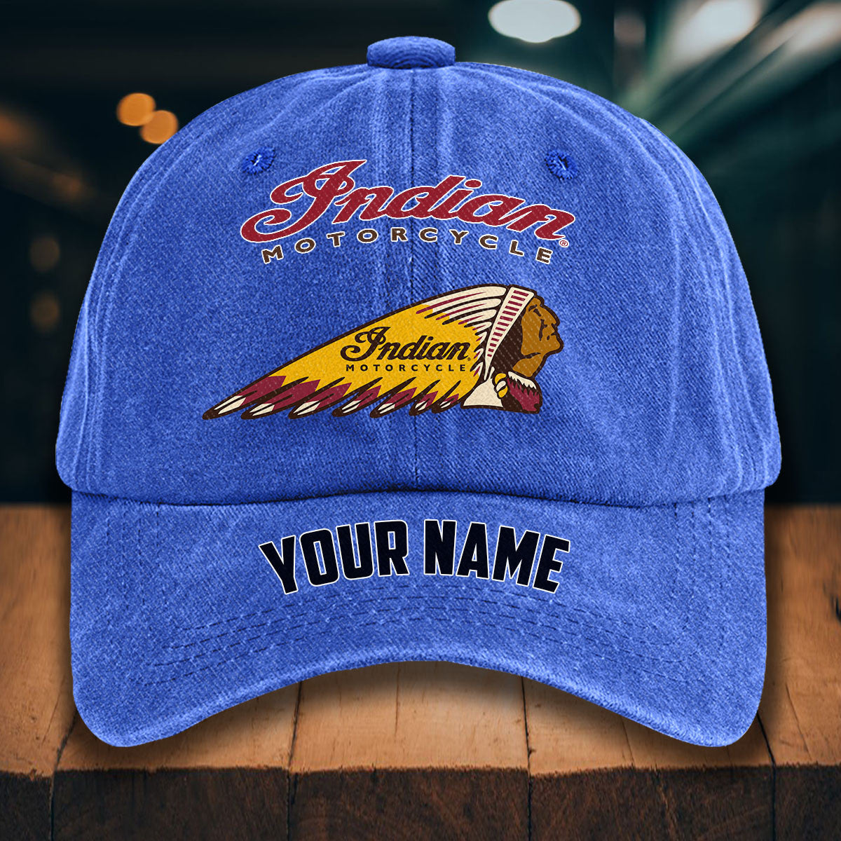IM WINHD10051 Washed Denim Hats