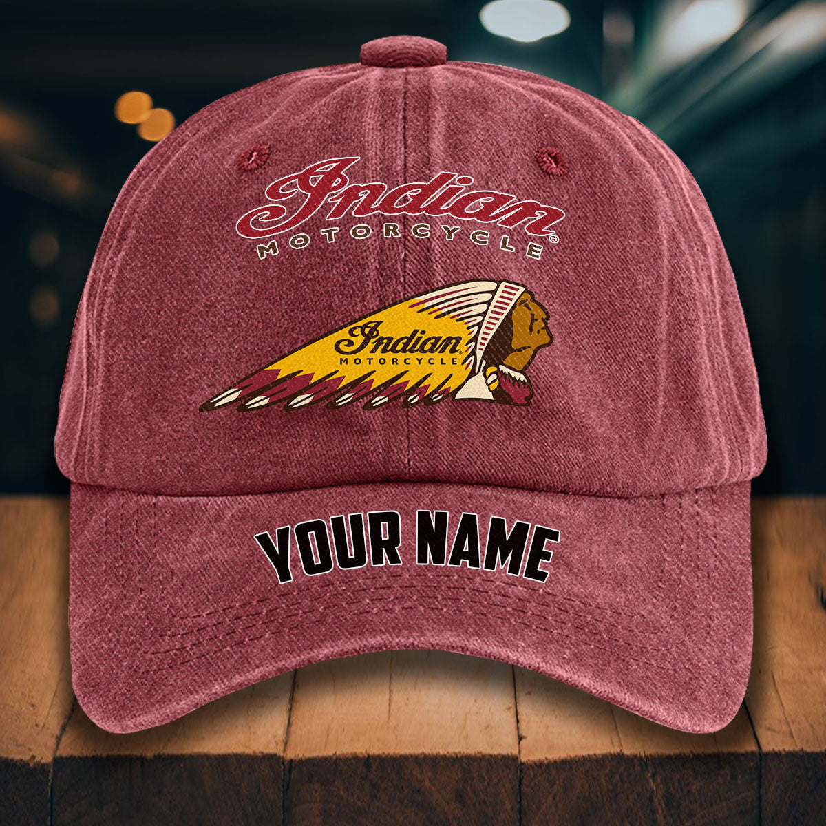 IM WINHD10051 Washed Denim Hats