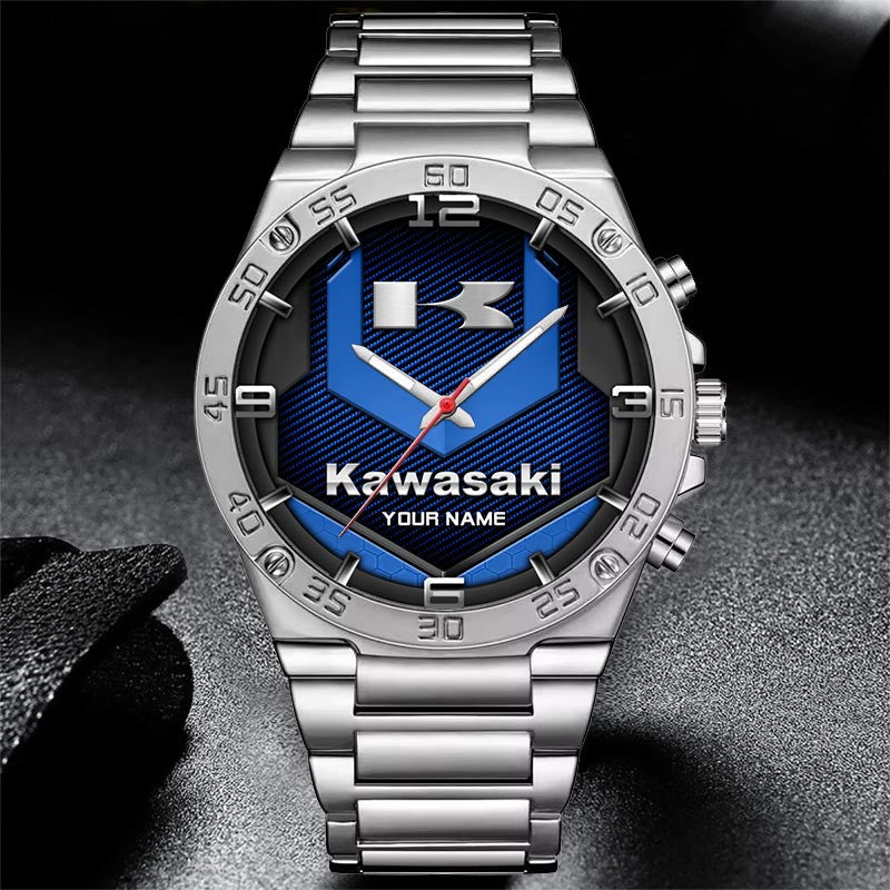 Custom Name KAWA Multicolor Steel Watch