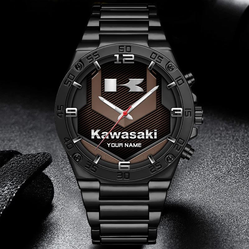 Custom Name KAWA Multicolor Steel Watch