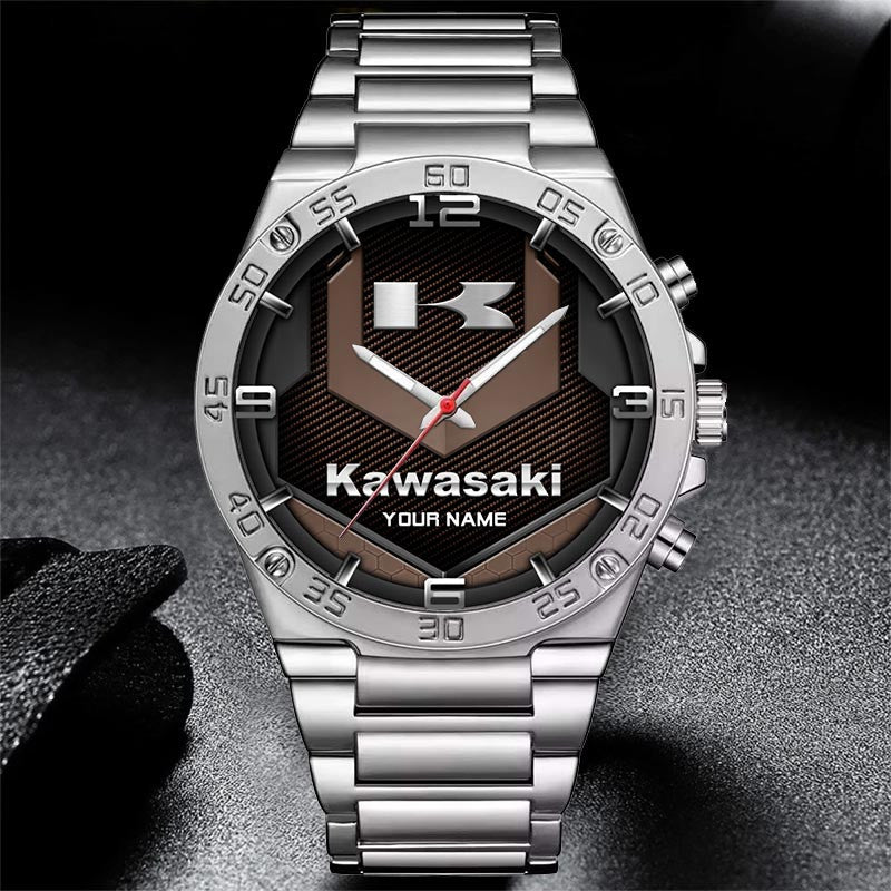 Custom Name KAWA Multicolor Steel Watch