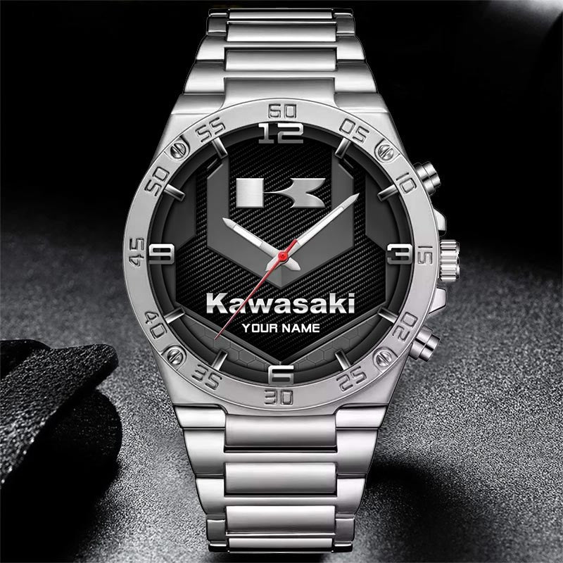 Custom Name KAWA Multicolor Steel Watch