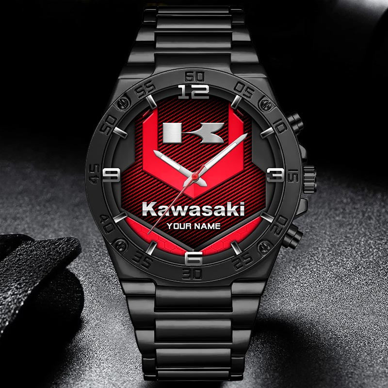 Custom Name KAWA Multicolor Steel Watch
