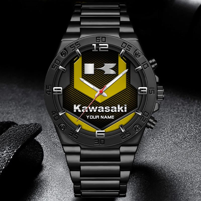 Custom Name KAWA Multicolor Steel Watch