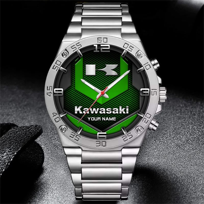 Custom Name KAWA Multicolor Steel Watch