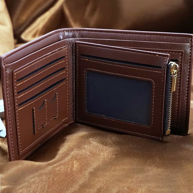 KAWA VITWALT1261 Custom Name Leather Wallet