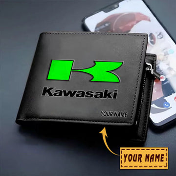 KAWA VITWALT1261 Custom Name Leather Wallet