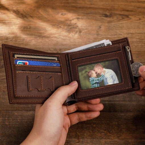 VV VITWALT1297 Custom Name Leather Wallet