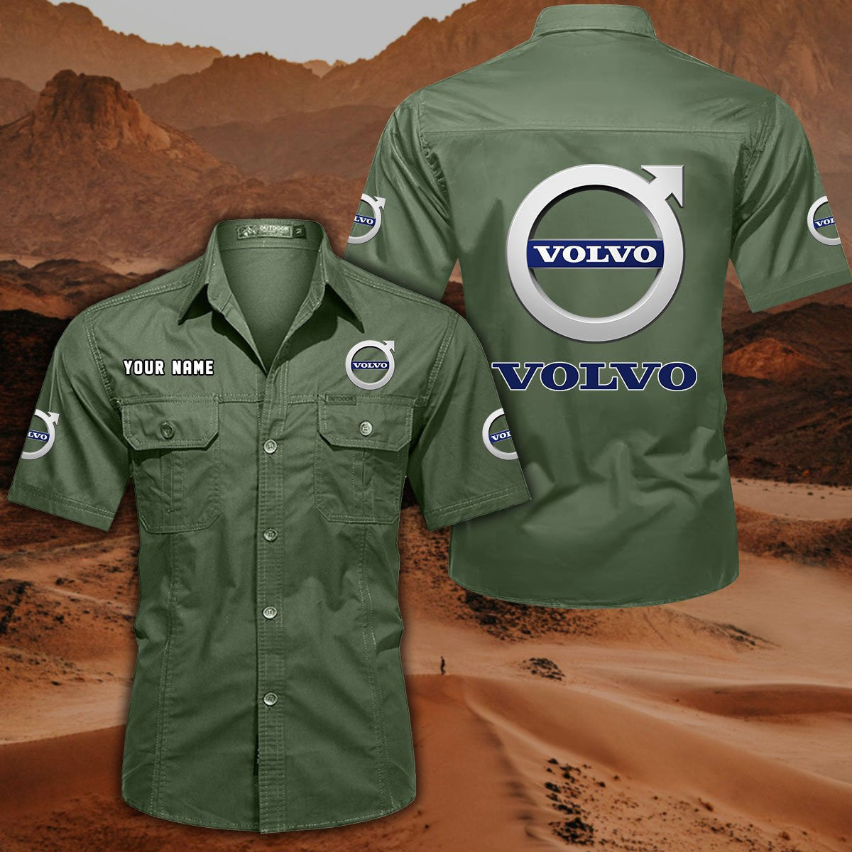 Volvo DDQQB10020 Military Cargo Cotton Shirts