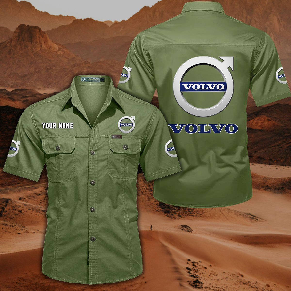 Volvo DDQQB10020 Military Cargo Cotton Shirts