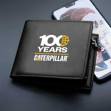 CAT 100 Years Personalized Leather Wallet For Fans – Limited Edition YVT1033