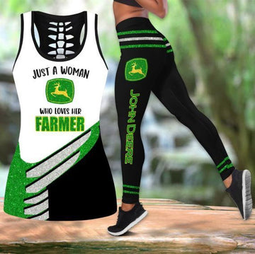JD HOLLOW TANK TOP & LEGGINGS SET _ TH3406