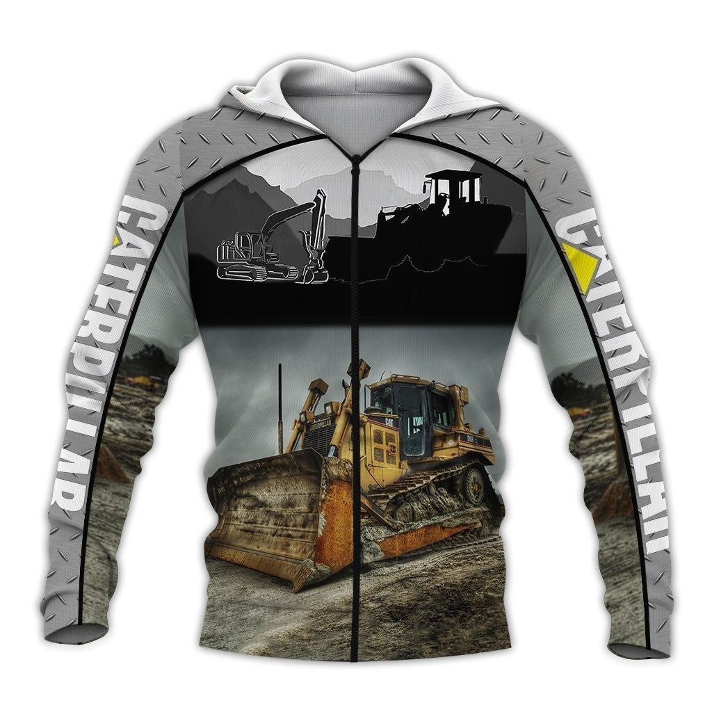 Beautiful Bulldozers 3D All Over Printed Clothes HE58