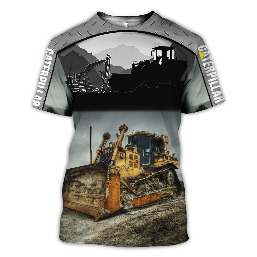 Beautiful Bulldozers 3D All Over Printed Clothes HE58