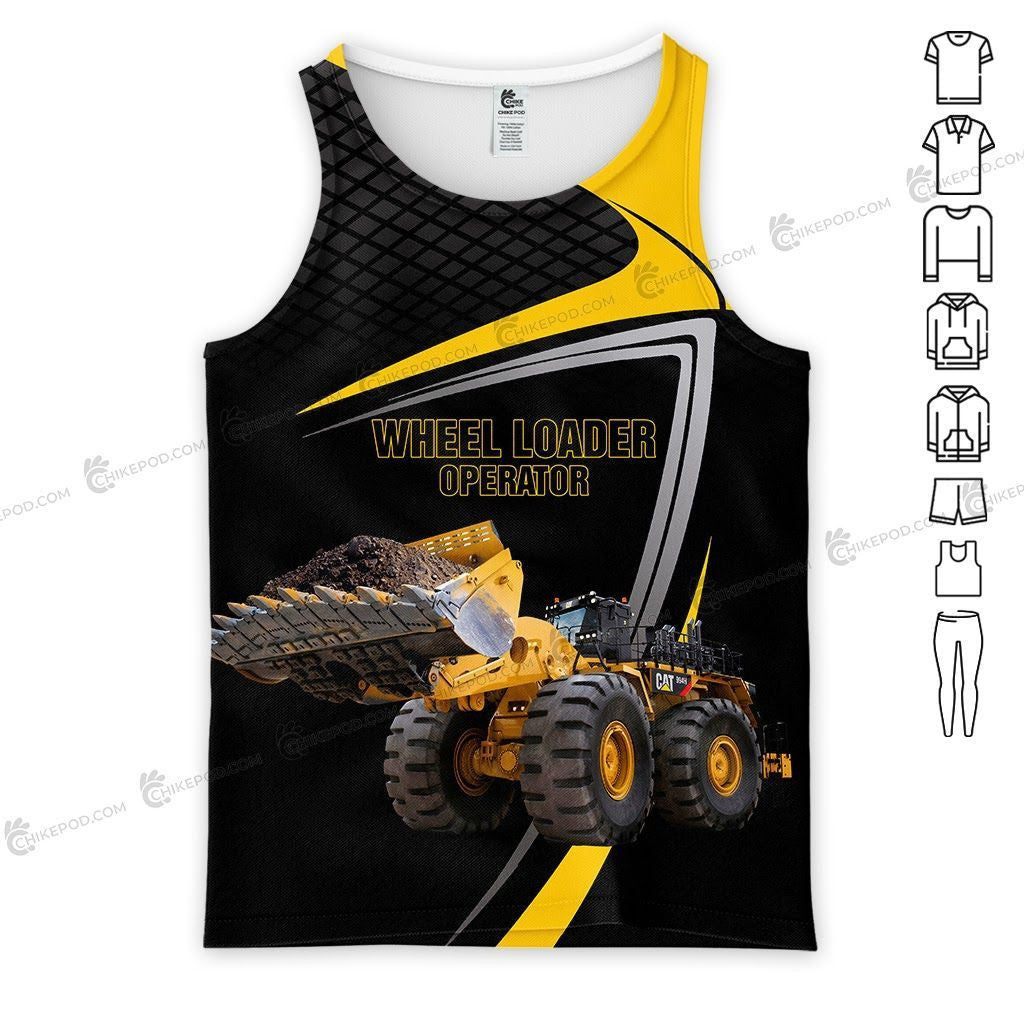 Heavy Equipment Wheel loader operator 3D All Over Printed Clothes HE64