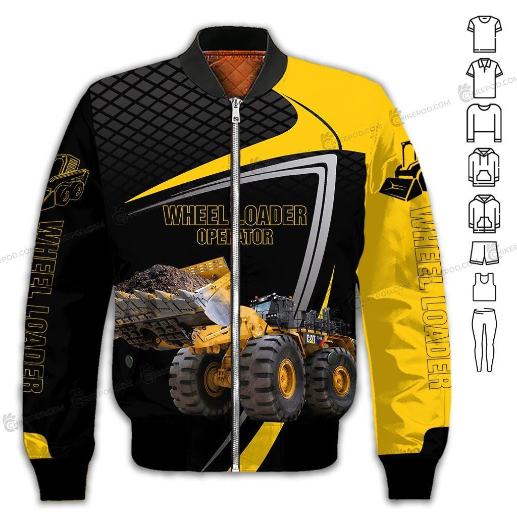 Heavy Equipment Wheel loader operator 3D All Over Printed Clothes HE64
