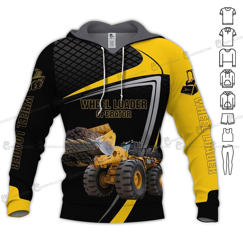 Heavy Equipment Wheel loader operator 3D All Over Printed Clothes HE64