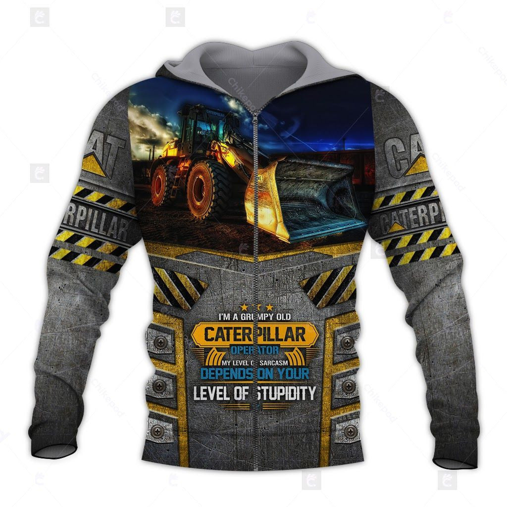 CAT Heavy Equipment 3D All Over Printed Clothes HE50