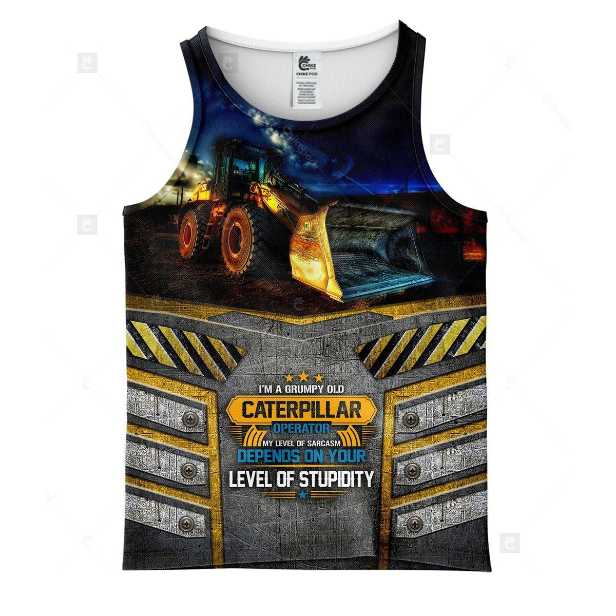 CAT Heavy Equipment 3D All Over Printed Clothes HE50
