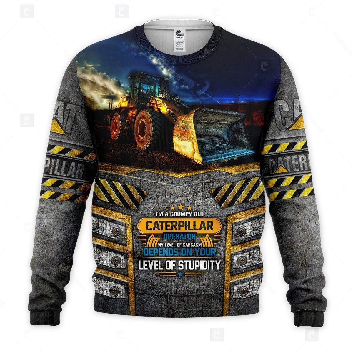 CAT Heavy Equipment 3D All Over Printed Clothes HE50