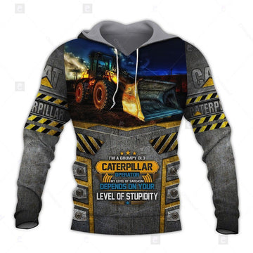 CAT Heavy Equipment 3D All Over Printed Clothes HE50