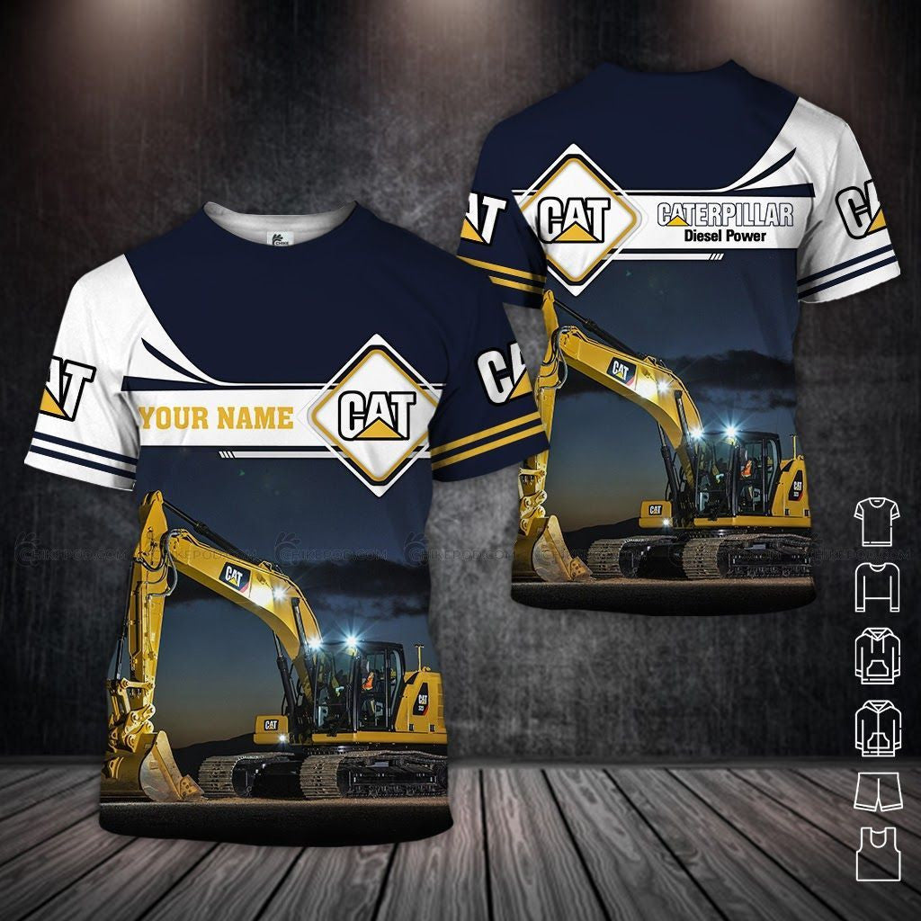 Custom Name Heavy Equipment 3D All Over Printed Clothes HE61
