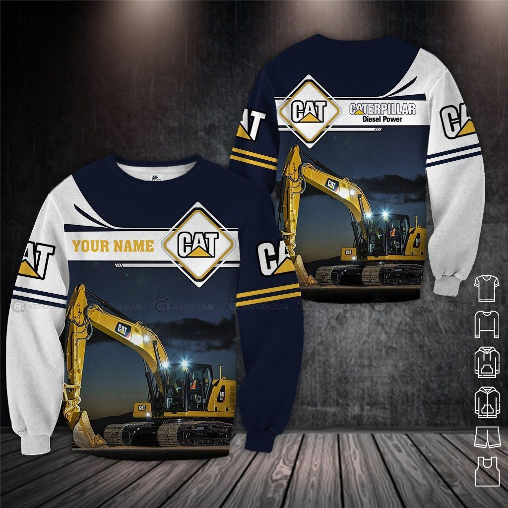 Custom Name Heavy Equipment 3D All Over Printed Clothes HE61