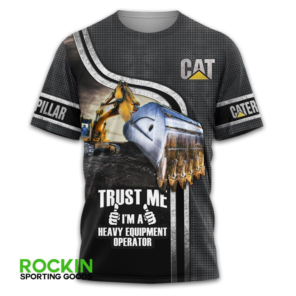 CAT Heavy Equipment Excavator 3D Printed Love My Job HE37 QUY3838