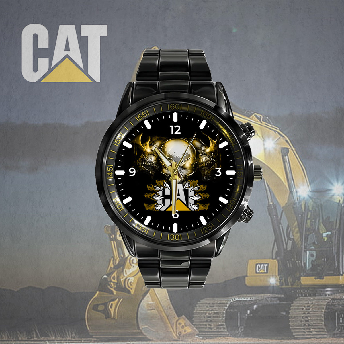 New Personalized CAT Black Hand Watch for fan-Limited Edition QUY3495