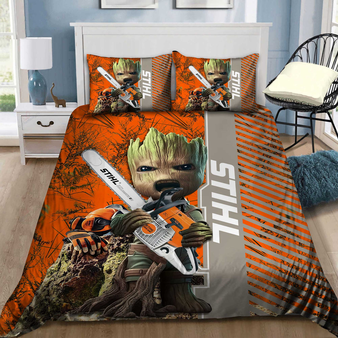 Beautiful Chainsaw Bedding Set_ HH76S-B