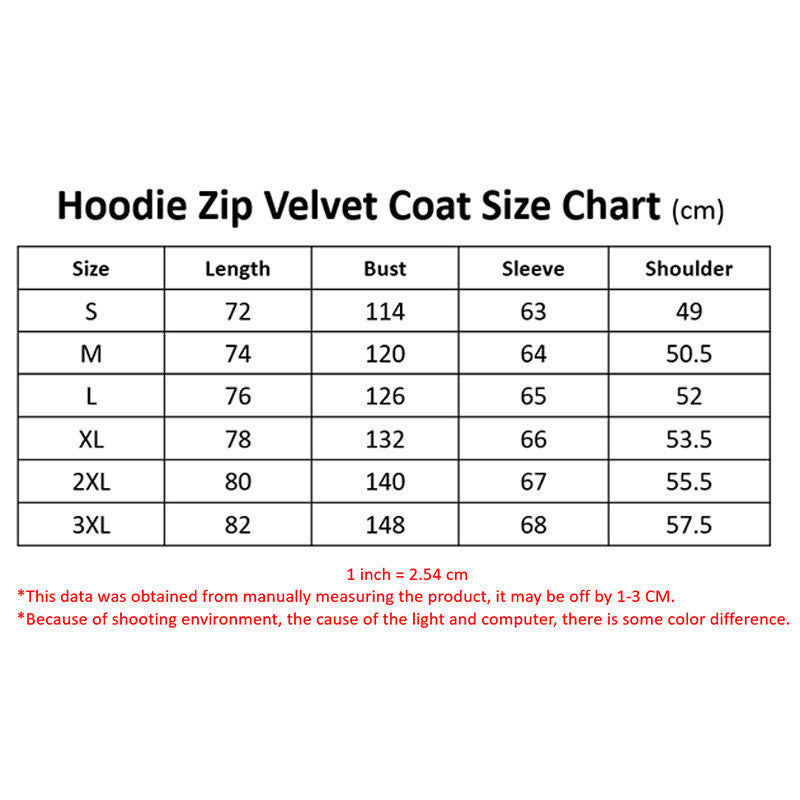 VV DMTZ0075 Hoodie Zip Velvet Coat YVT0964