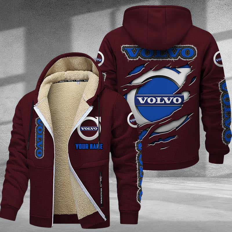 VV DMTZ0075 Hoodie Zip Velvet Coat YVT0964